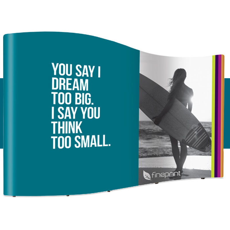 4x3 Wave Stand Fine Print Services Ltd